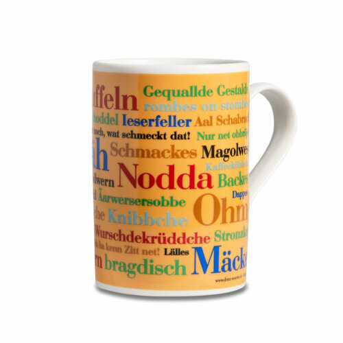 Kaffeebecher Tasse Siegerländer Wörter Henkel rechts