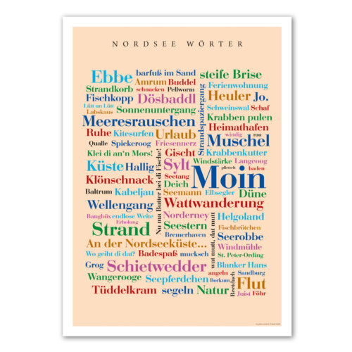 Das Poster mit den Nordsee Wörtern ist da!